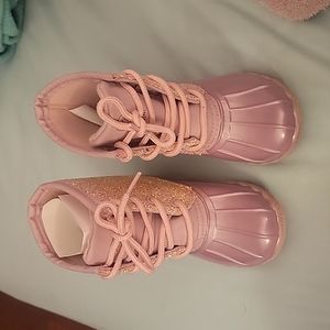 Pink Glitter Adrienne Vittadni Bambini Duck Boots
